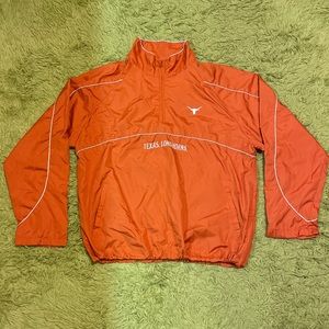 University of Texas Longhorns Quarter-Zip Embroidered Windbreaker (Large)